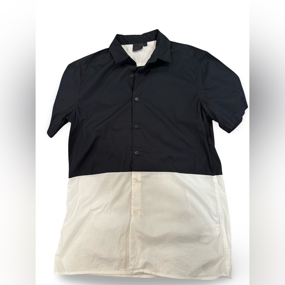 ASOS Black and White Casual Button Down Shirt
